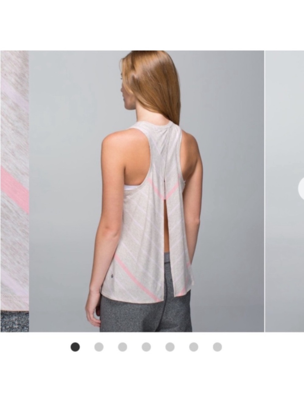 lululemon athletica Pale Pink Open-Slit Racerback Tank